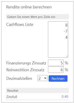 interner Zinsfuß